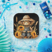 かかしエプロン ペーパープレート (パーティー)