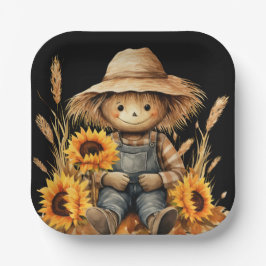 かかしエプロン ペーパープレート