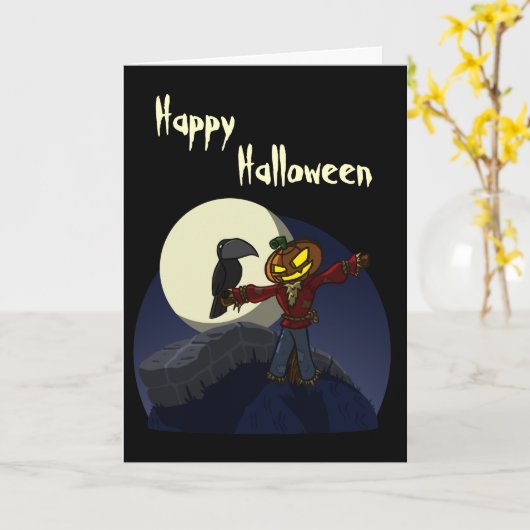 かかしカード カード (黄色い花)