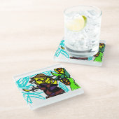 かかしスタイル ガラスコースター (アングル)