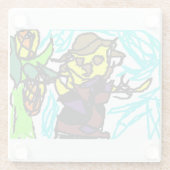 かかしスタイル ガラスコースター (裏面)