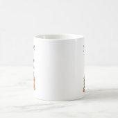 かかしハッピー秋Y'allかぼちゃ感謝祭ハ コーヒーマグカップ (中央)