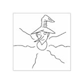 かかしバストイラストレーションアートスタンプ ラバースタンプ (インプリント)