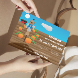 かかしパーティー（風景） 招待状