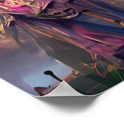 かかしファンタジーイラストレーションポスター ポスター (角)