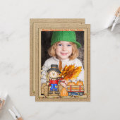 かかしフレームの写真カード カード (正面/裏面インサイチュ)