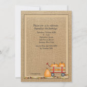 かかしフレームの写真招待状 招待状 (裏面)