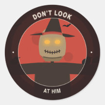 かかしブラッドムーンのハロウィン封筒シール