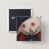 かかしボタン 缶バッジ (正面&裏面)