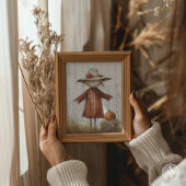 かかしポートレート絵を描のヴィンテージストローマン ポスター