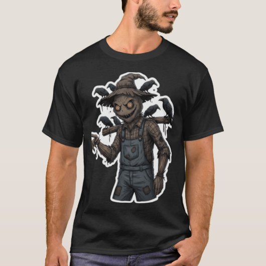 かかし家族の女の子 Tシャツ (正面)