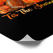 かかし幸せ秋y all pumpkin thanking ha ポスター (角)