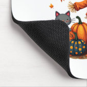 かかし幸せ秋Y'all Thanksgivingハロウィーン マウスパッド (コーナー)