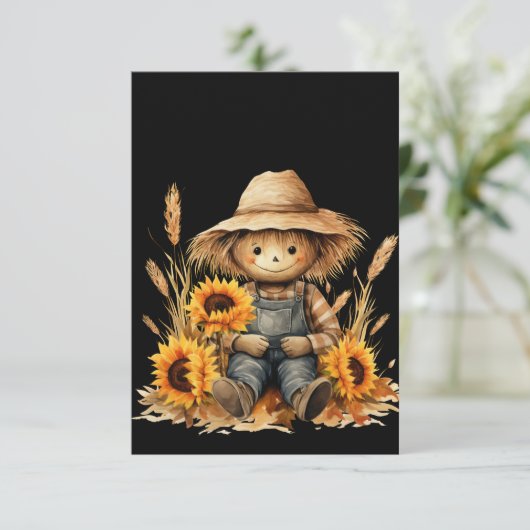 かかし挨拶 カード (スタンド正面)