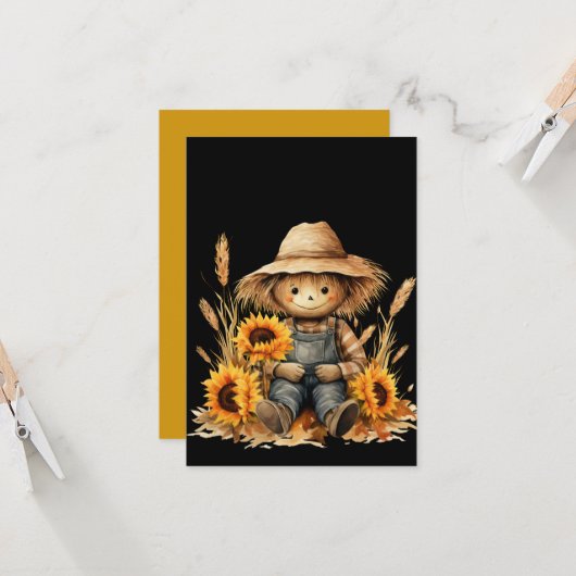 かかし挨拶 カード (正面/裏面インサイチュ)