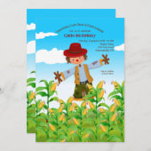 かかし秋誕生日 招待状 (正面/裏面)