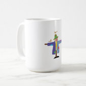 かかし素朴 コーヒーマグカップ (正面左)