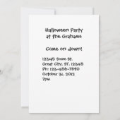 かかし とうもろこし 秋の絵 招待状 (裏面)