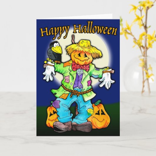 かかし カード (黄色い花)