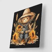 かかし スクエア壁時計 (傾斜)