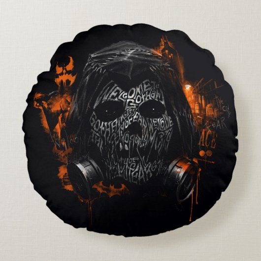 かかし – Gotham Cityへようこそ ラウンドクッション (正面)