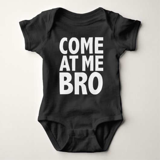 かかってこいよ ベビーボディスーツ (正面)