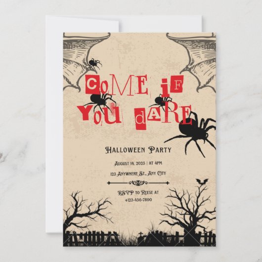 かかってこい 招待状 (正面)