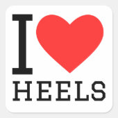 かかとが大好き スクエアシール (正面)