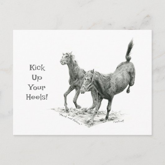 かかとのポストクロッシングポストカードをキック ポストカード (正面)