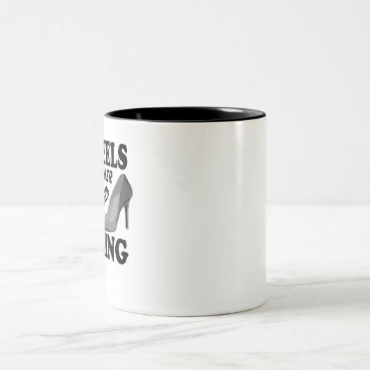 かかとの方が天井より高い ツートーンマグカップ (中央)