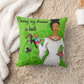 かかとの私の夢の追跡 クッション (ブランケット)