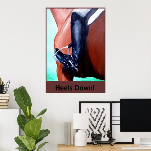 かかとを下ろ！ ポスター (ホームオフィス)