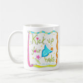 かかとを蹴り上げる コーヒーマグカップ (左)