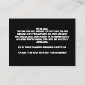 かかと対M.O.C.BUSINESSカード 名刺 (裏面)