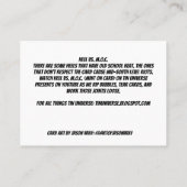 かかと対M.O.C.BUSINESSカード 名刺 (裏面)