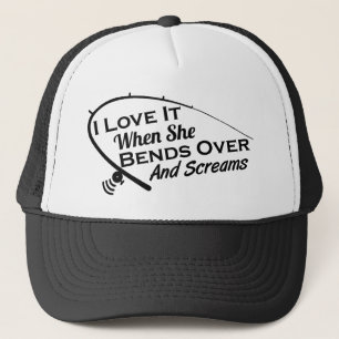 かがみこんで金切り声の帽子をかぶるのが好き キャップ