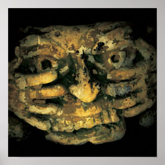 かがむ彫刻 ポスター