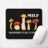 かきのこ飼料に入れたいミルフおもしろいきのこ マウスパッド (マウス)