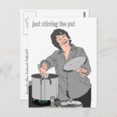 「かき乱すポット」はがき ポストカード (正面/裏面)