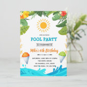 かき氷と夏のParty招待状 招待状 (スタンド正面)