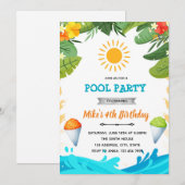 かき氷と夏のParty招待状 招待状 (正面/裏面)