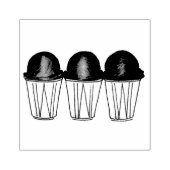 かき氷イタリアン氷サマースヌーコーンSnoコーン ラバースタンプ (インプリント)