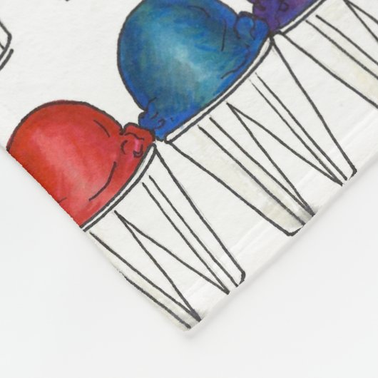 かき氷デザーイタリアントグルメスヌーンスヌーボール フリースブランケット (角)