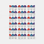 かき氷デザーイタリアントグルメスヌーンスヌーボール フリースブランケット (正面)