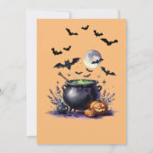 かき混ぜるポットハローウィンパーティ 招待状 (裏面)