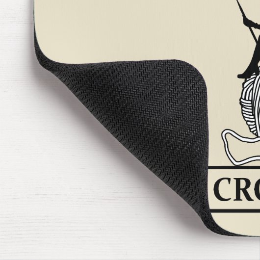 かぎおもしろい編み引用文 マウスパッド (コーナー)