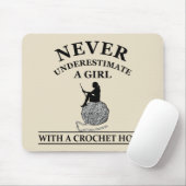 かぎおもしろい編み引用文 マウスパッド (マウス)