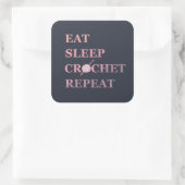 かぎおもしろい針引用文 スクエアシール (バッグ)