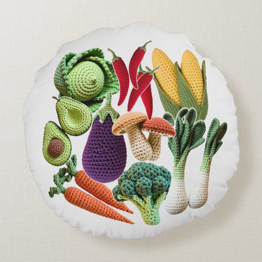 かぎカラフル針状野菜きのこ食品の製菓方法 ラウンドクッション (裏面)