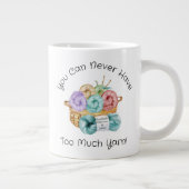 かぎ糸パーソナライズされた ジャンボコーヒーマグカップ (右)